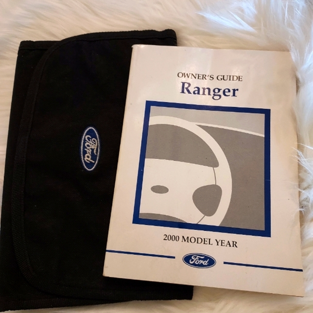 2000 Ford Ranger Owner's Manual w Canvas Cover.
